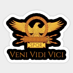 Veni Vidi Vici - Julius Caesar Sticker